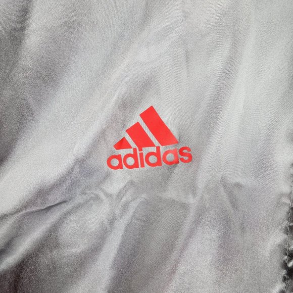 VTG Los Angeles Clippers Jacket Mens Large Silver Red NBA Court Warm Up Adidas - Picture 5 of 16